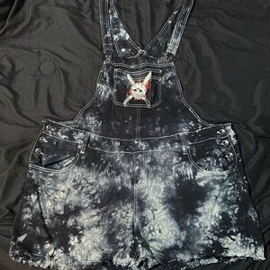 Plus size 3 Jason Vorhees shortalls.